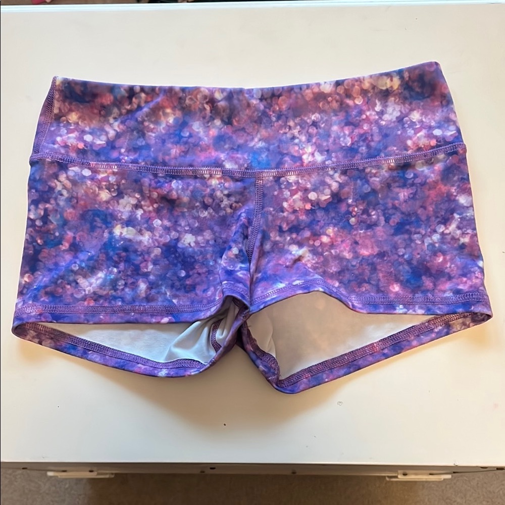 Fleo Women's Purple Pink Vapor Athletic Shorts